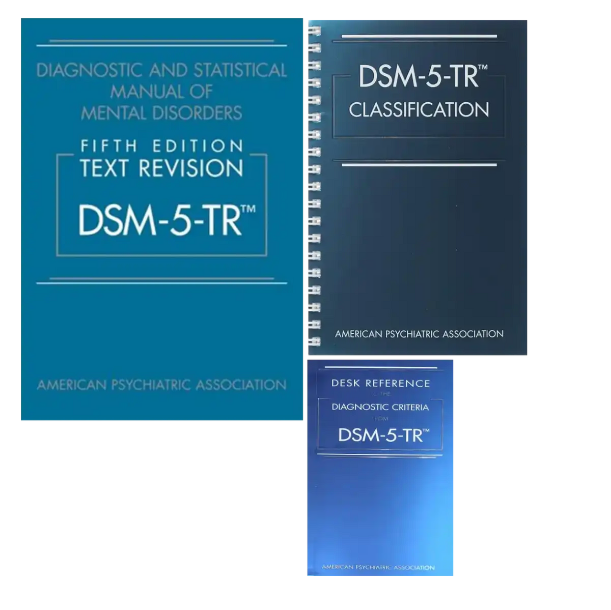 DSM-5-TR Combo Pack: Softcover Manual, Desk Reference and Spiral Bound Classification
