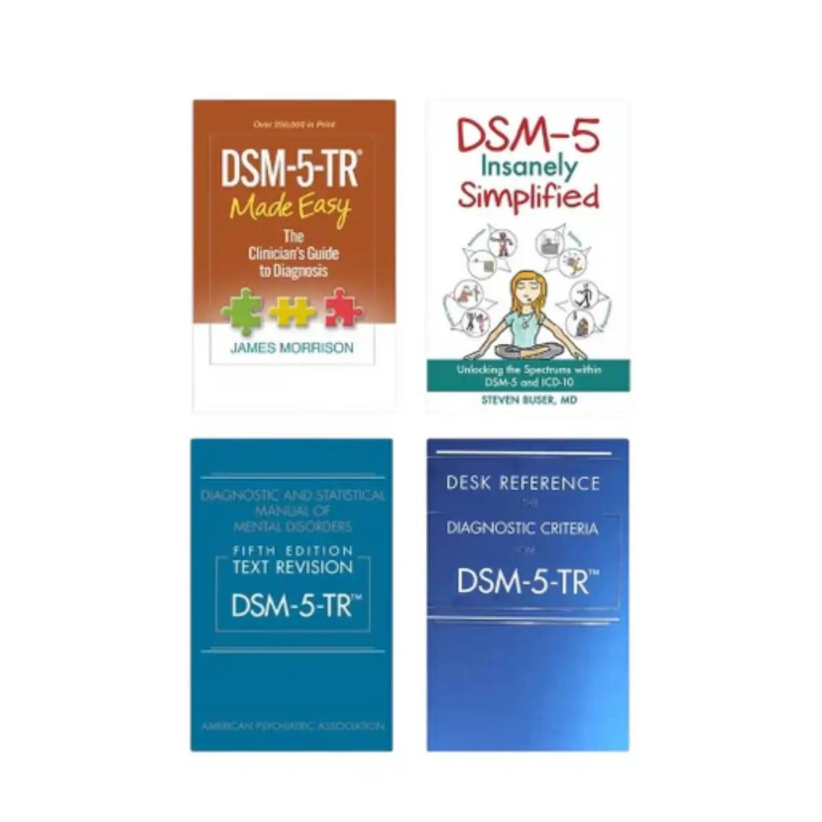 DSM-5-TR Reference Set: Text Revision Manual, Made Easy, Insanely Simplified and Desk Reference - Paperback