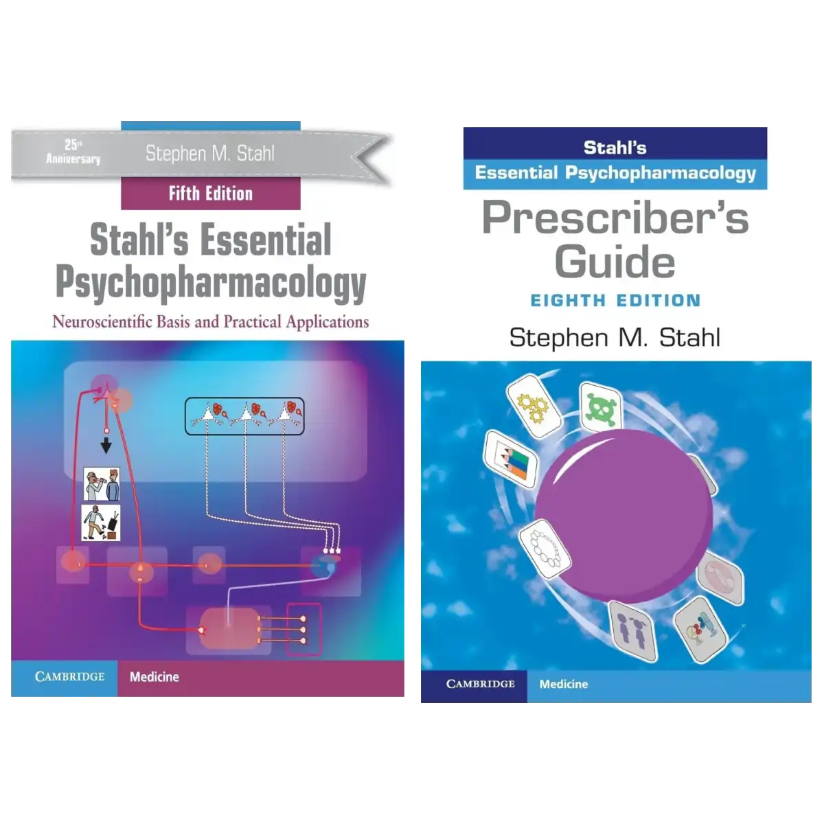 Stahl's Essential Psychopharmacology Fifth Edition with Prescriber's Guide Eighth Edition - Cambridge Psychiatry Set