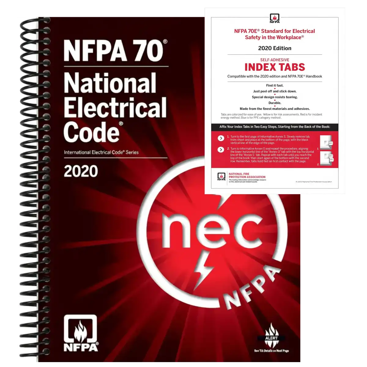 NFPA 70 National Electrical Code 2020 Spiral Bound with Index Tab Set