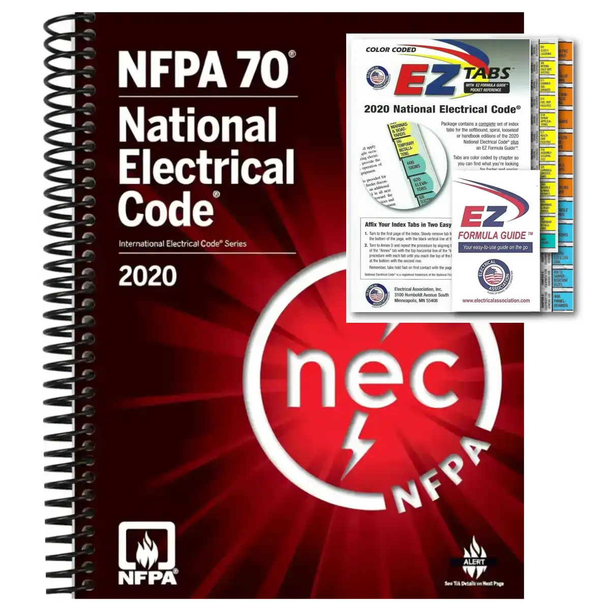 NFPA 70 National Electrical Code 2020 Spiral Bound with EZ Tabs
