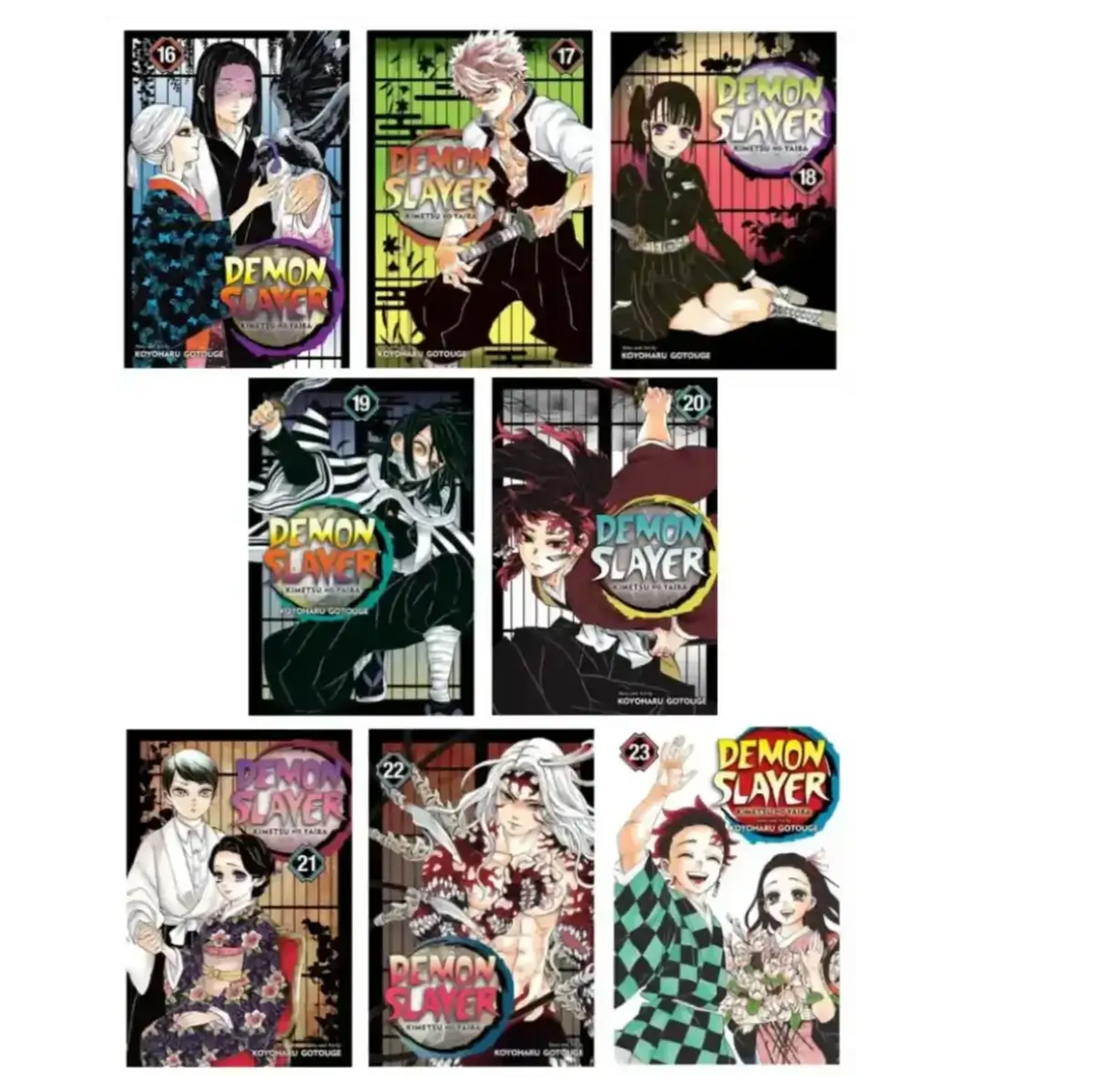 Demon Slayer: Kimetsu no Yaiba, Volumes 16 to 23 - 8-Volume Paperback Collection