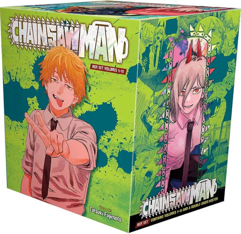 Chainsaw Man Box Set, Volumes 1–11 by Tatsuki Fujimoto - Paperback