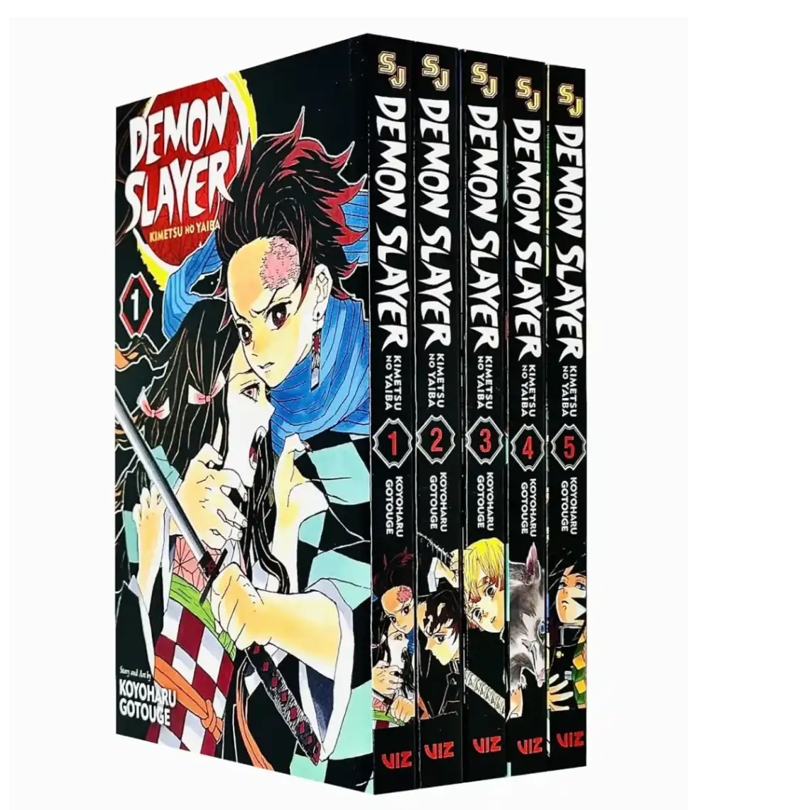 Demon Slayer: Kimetsu no Yaiba, Volumes 1 to 5 - Paperback Collection