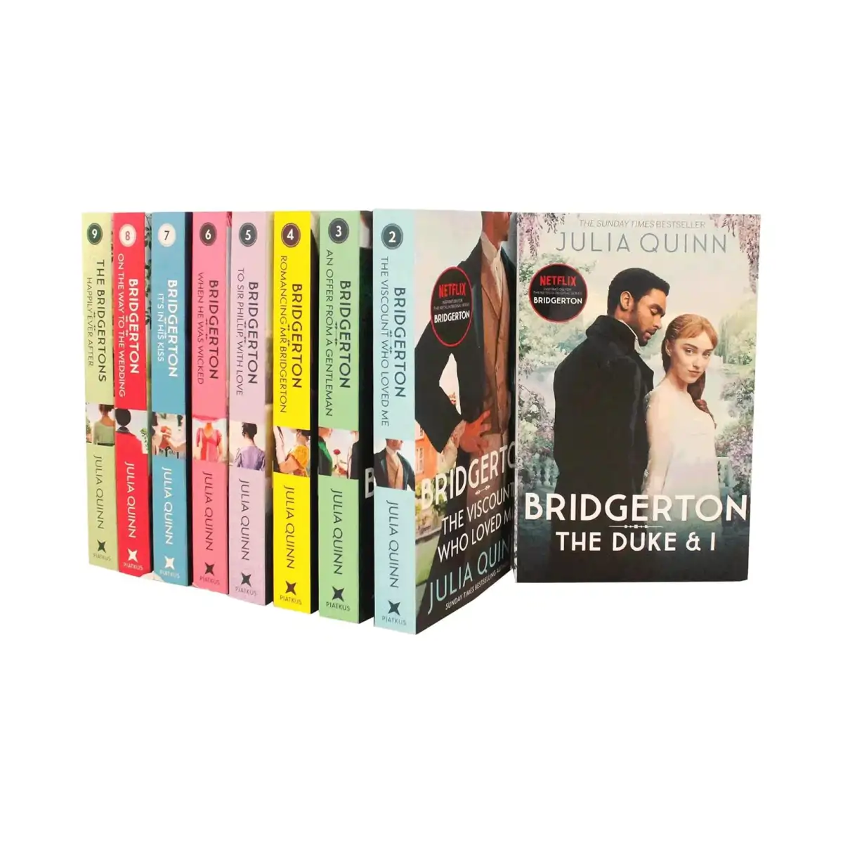 Bridgerton Series by Julia Quinn - Complete 9-Book Paperback Collection