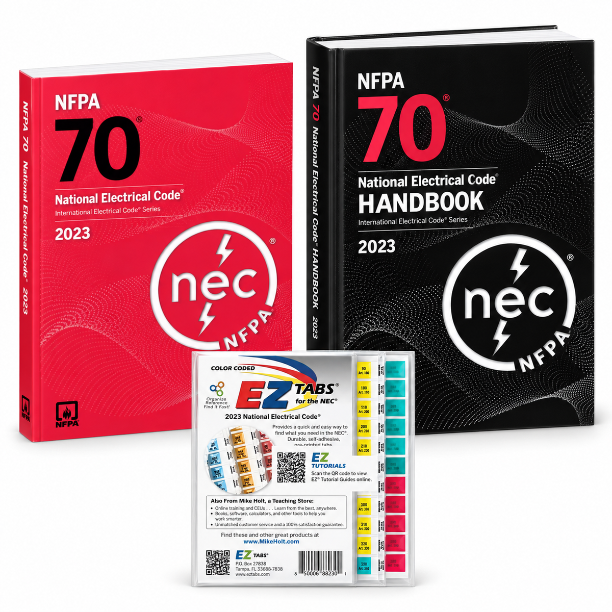 NEC 2023 Paperback with EZ Tabs & Hardcover NEC Handbook