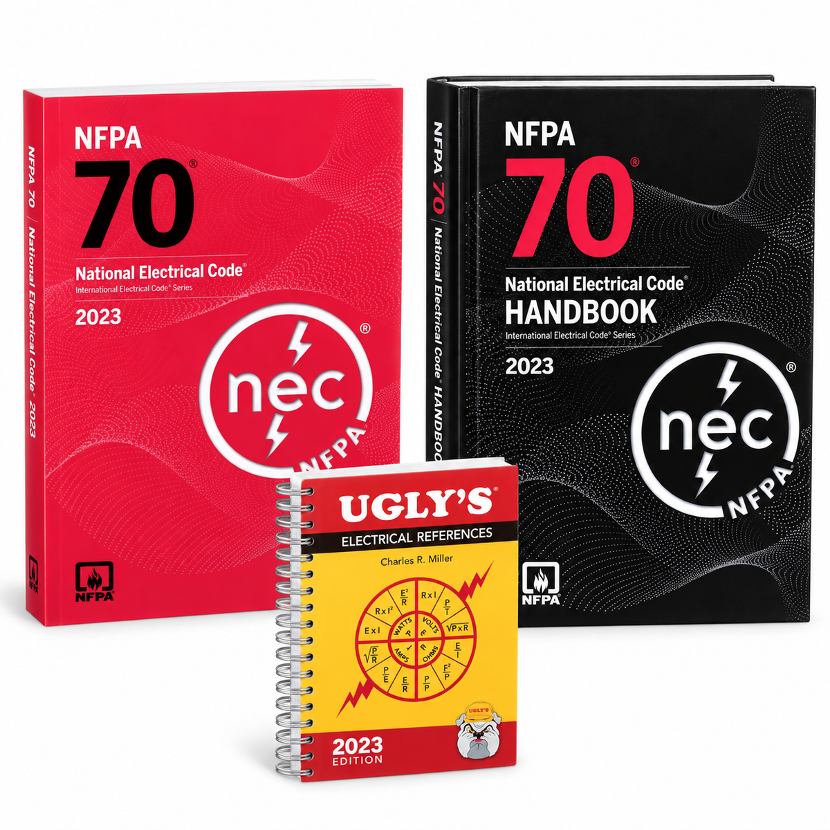 NEC 2023 Paperback with Ugly’s & Hardcover NEC Handbook