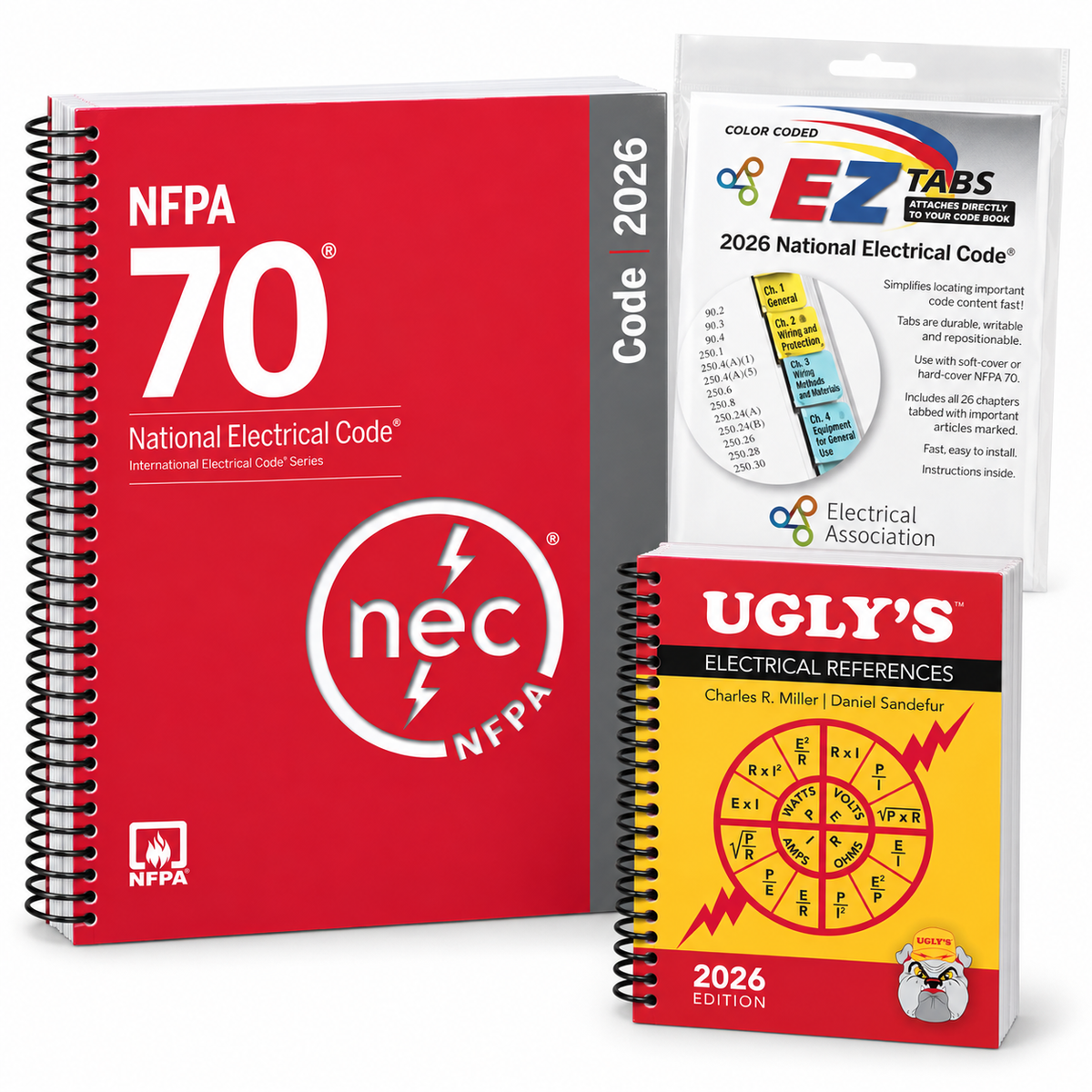 NEC 2026 Spiral Bound with EZ Tabs & Ugly’s 2026