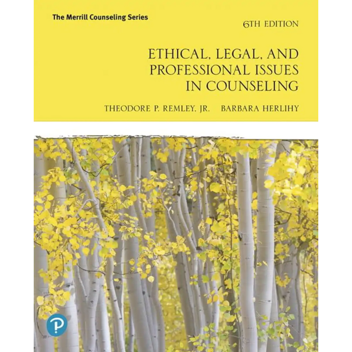 Ethical, Legal, and Professional Issues in Counseling 6th Edition - (Paperback) book cover