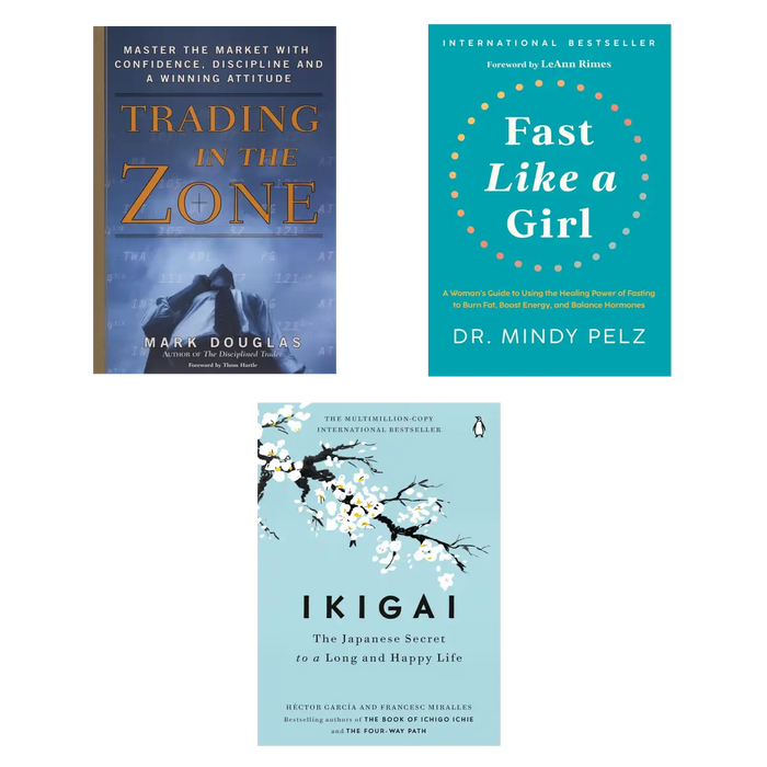 Trading in the Zone + Fast Like a Girl + Ikigai – "Ultimate Mindset, Wellness & Longevity 3-Book Bundle" book cover