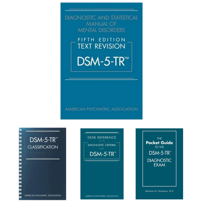 DSM-5-TR (5-Book Combo): Diagnostic and Statistical Manual of Mental Disorders + Desk Reference + Pocket Guide to Diagnostic