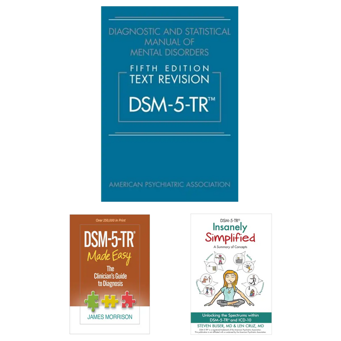 DSM-5-TR Complete Learning Set: Diagnostic and Statistical Manual of Mental Disorders + Made Easy by James Morrison +