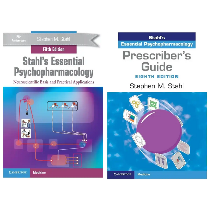 Stahl’s Essential Psychopharmacology 5th Edition + Prescriber’s Guide 8th Edition – Official Cambridge Medicine Bundle book