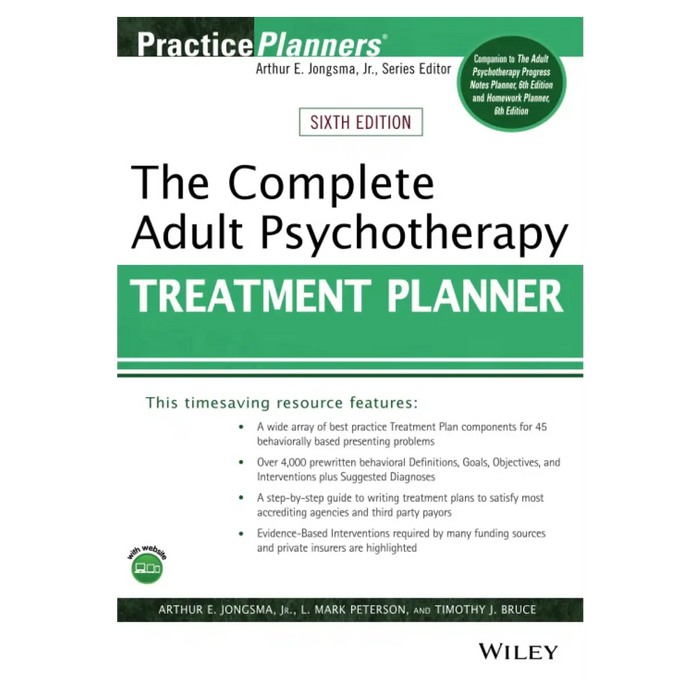 The Complete Adult Psychotherapy Treatment Planner (Practice Planners) - Paperback book cover
