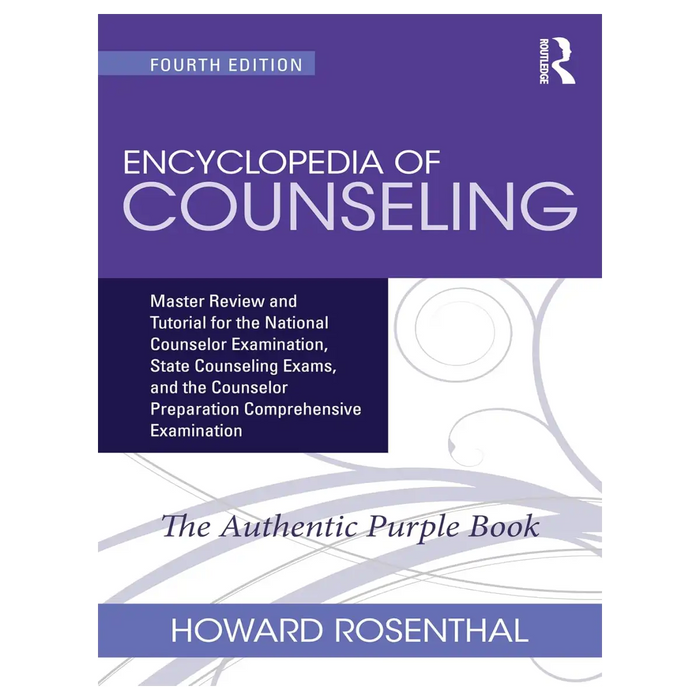 Encyclopedia of Counseling 4th Edition – Howard Rosenthal | Purple Book - Paperback book cover