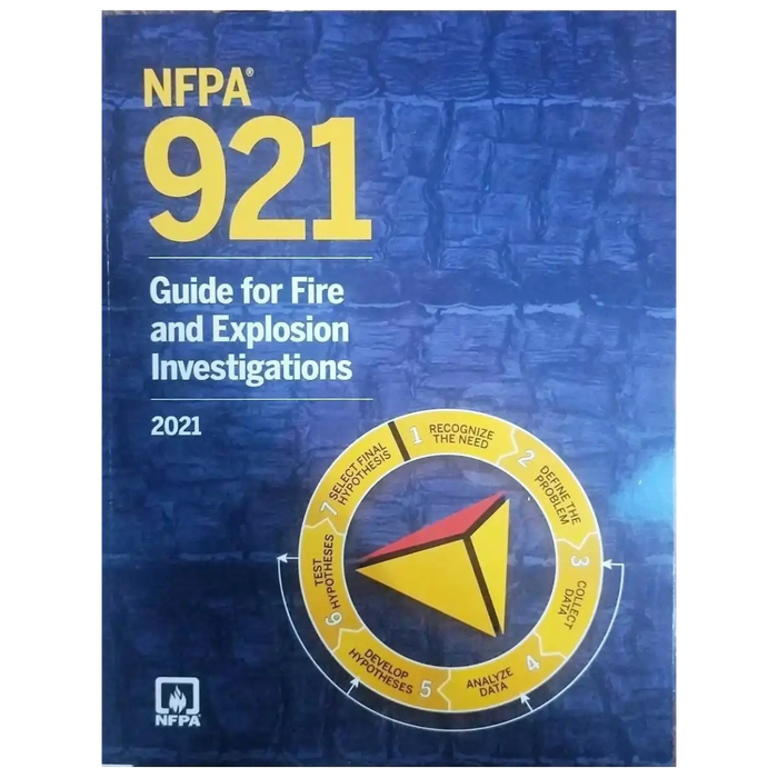NFPA 921, Guide for Fire and Explosion Investigations, 2021 (Paperback) book cover