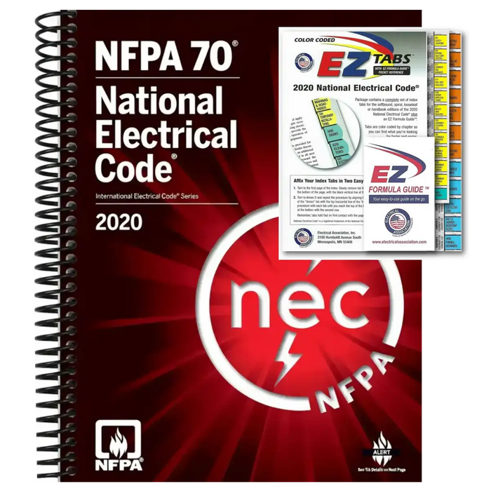 NFPA 70 National Electrical Code 2020 Spiral Bound + EZ Tabs – Official Combo book cover