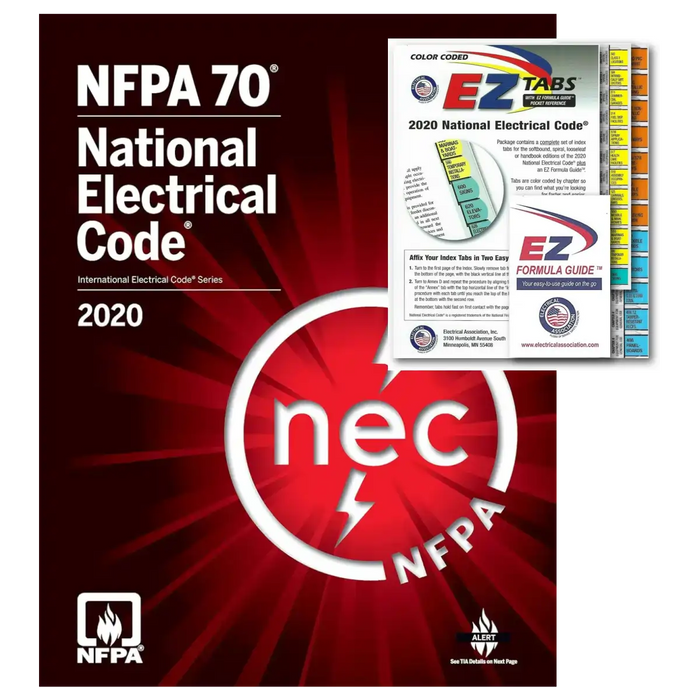 NFPA 70 National Electrical Code 2020 + EZ Tabs – Official Softcover Edition book cover