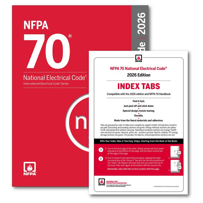 NFPA 70, National Electrical Code (NEC) 2026 with Professionally Tabbed-Color Coded - (PB) book cover