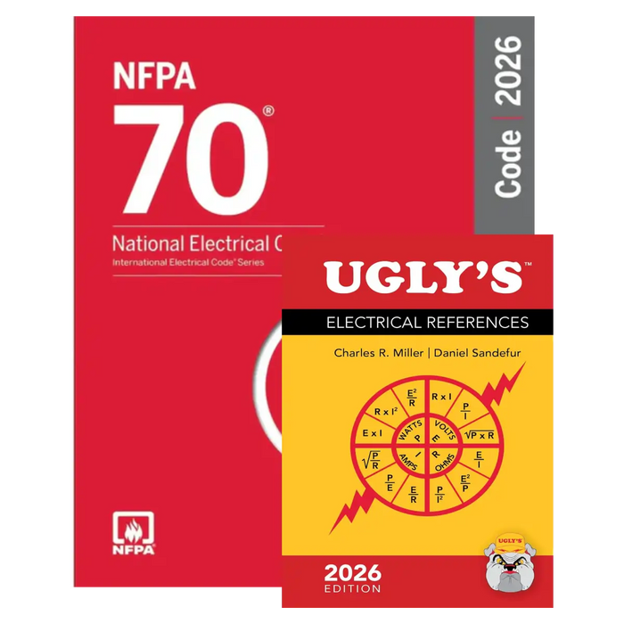 NFPA 70 National Electrical Code 2026 + Ugly’s Electrical References 2026 Edition – Official Combo book cover