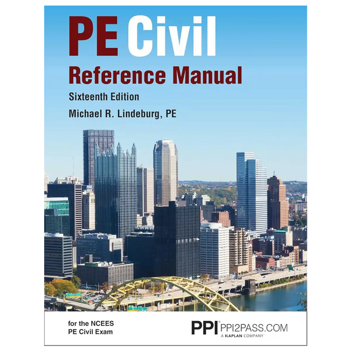 PE Civil Reference Manual: A Comprehensive Civil Engineering Review Book 16th Edition - Hardcover book cover