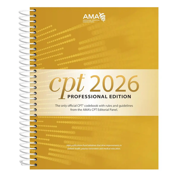 CPT Professional 2026 – American Medical Association Official Coding Manual - Spiral Binding book cover
