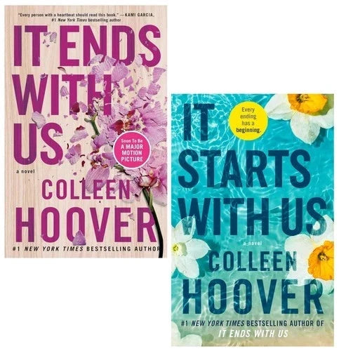 It Starts with Us and It Ends with Us by Colleen Hoover - 2 Book Paperback Collection