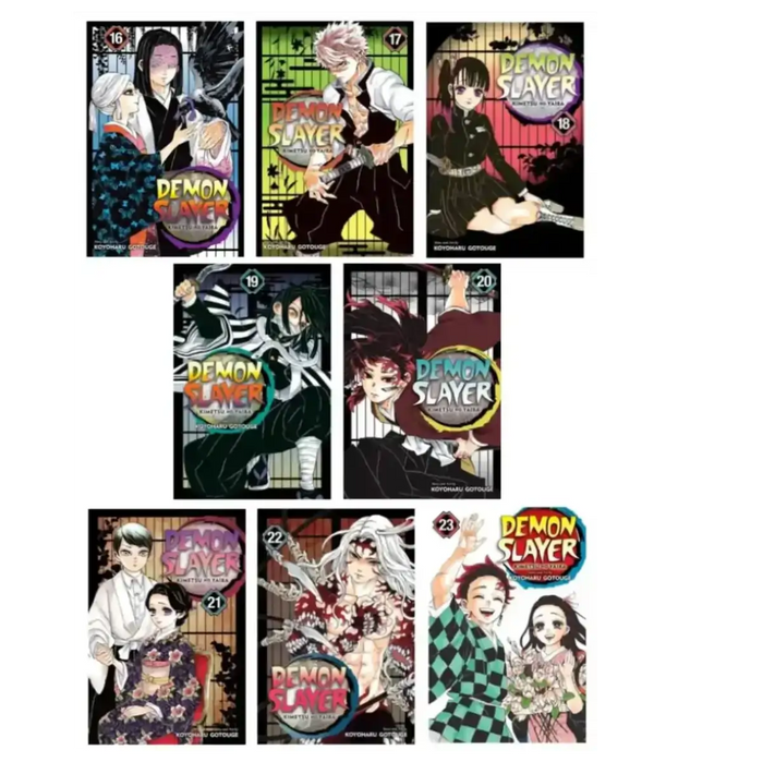 Demon Slayer: Kimetsu no Yaiba Manga Series 8-Book Collection Set IV (Vol.16 to Vol.23) - Paperback book cover