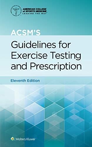 ACSM’s Exercise Testing and Prescription, 11th – Paperback cover