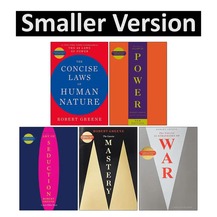 The Modern Machiavellian Series 5 Books Collection Set By Robert Greene (The Concise Laws of Human Nature, 48 Laws Of Power
