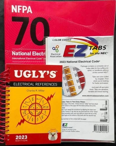NFPA 70 National Electrical Code 2023 Code Book with Ugly's Electrical References and EZ Index Tabs