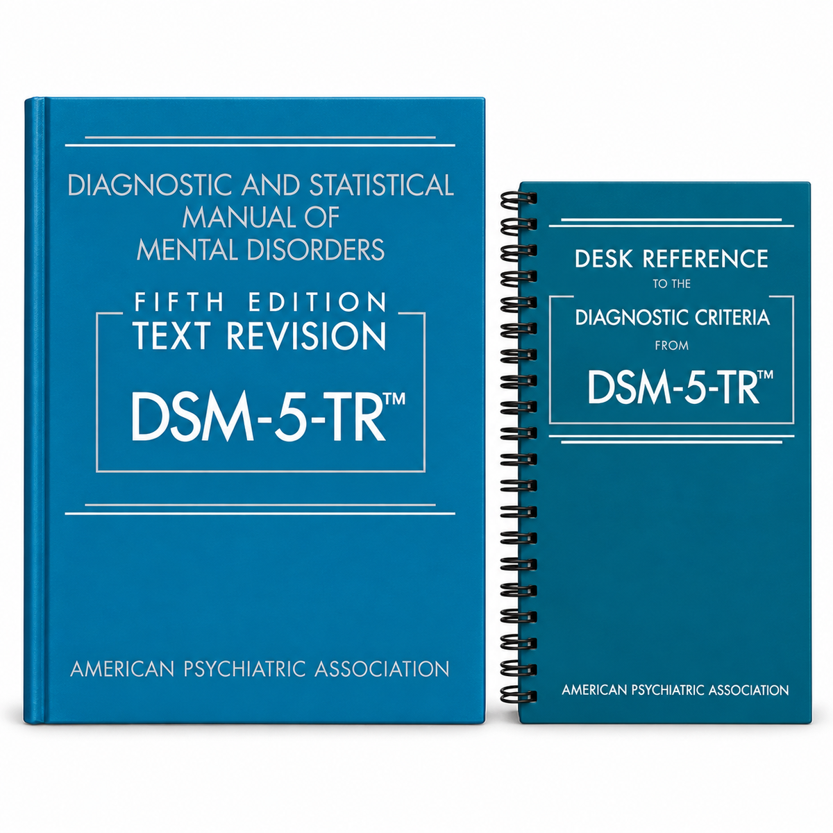 DSM-5-TR Hardcover and Desk Reference Spiral-Bound - 2 Book Set
