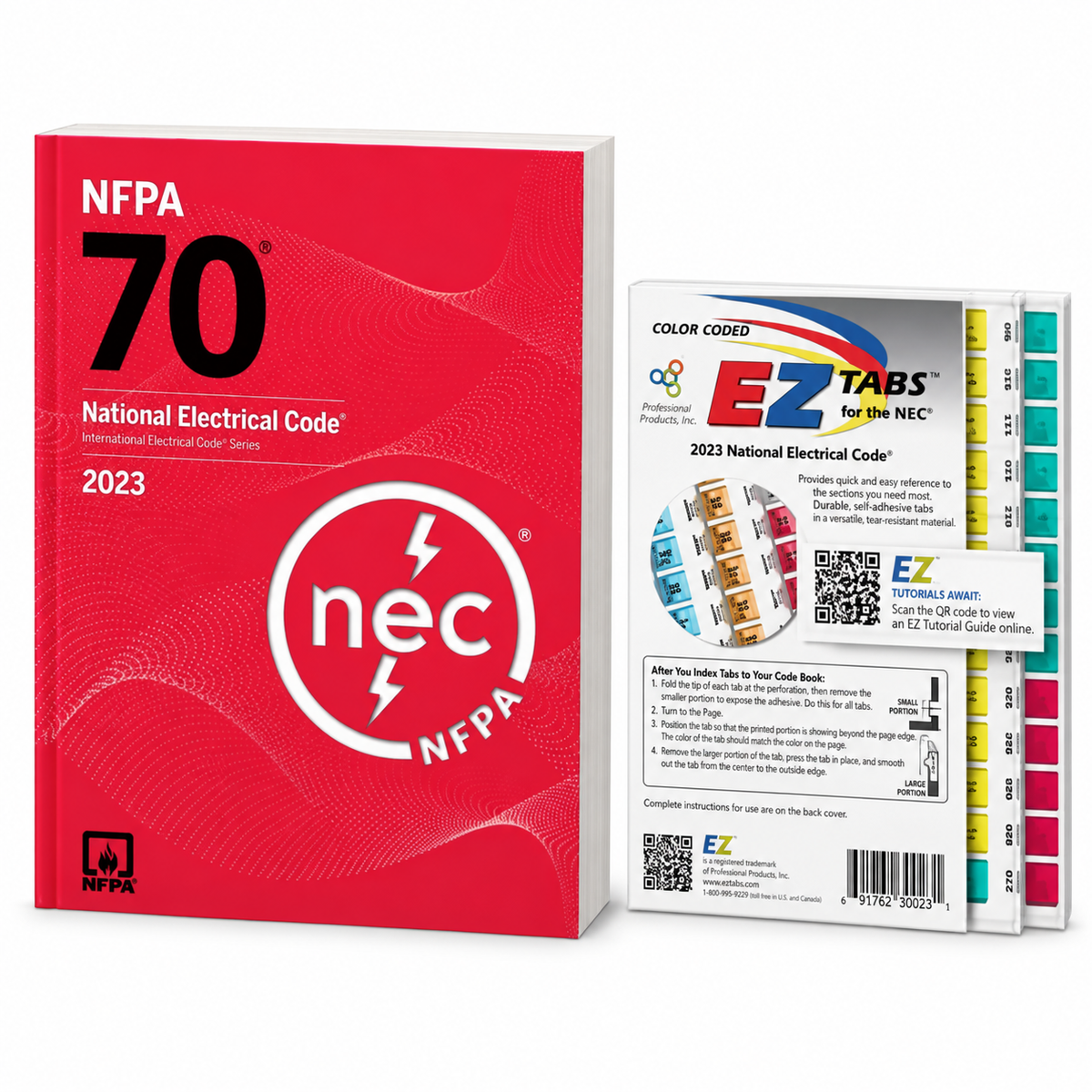NEC 2023 Paperback with Loose Color-Coded EZ Tabs